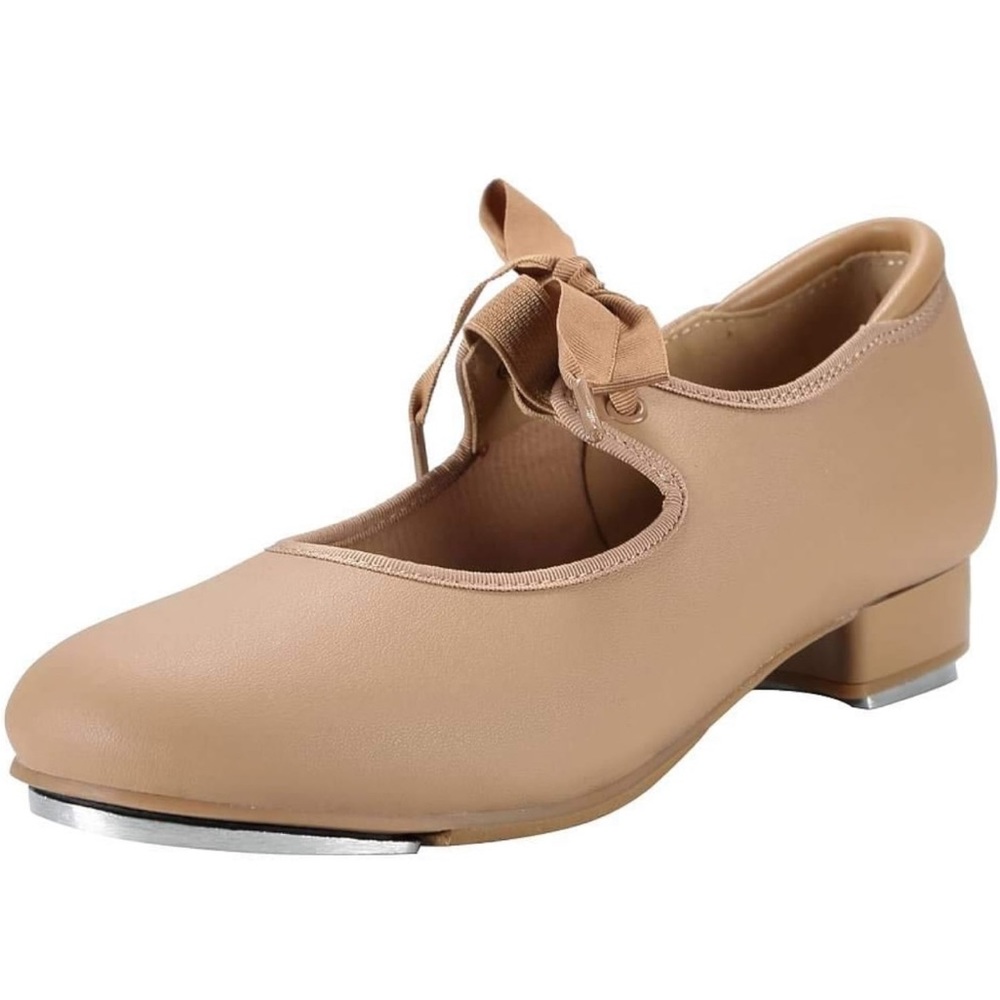 Tan-size 9c-tap shoes - Picture 1 of 3